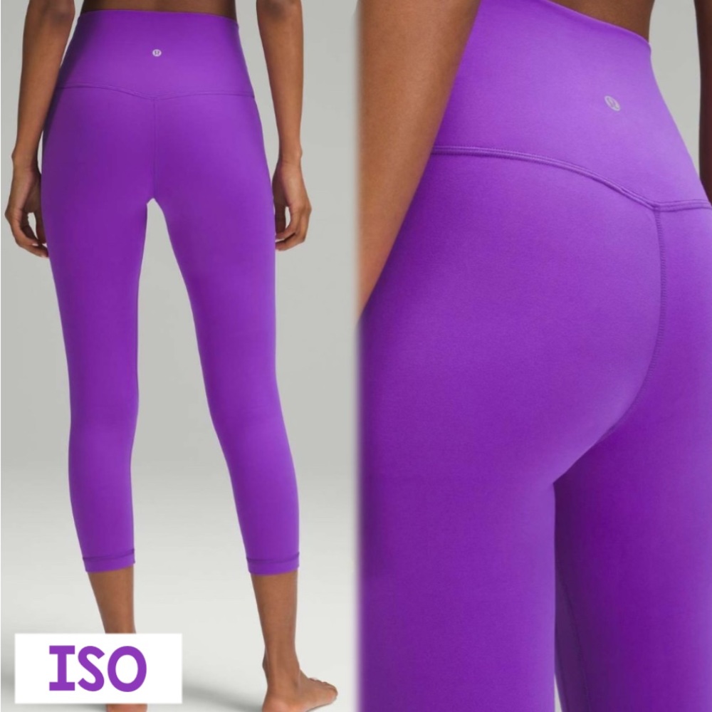 ISO - Lululemon Align in Atomic Purple.